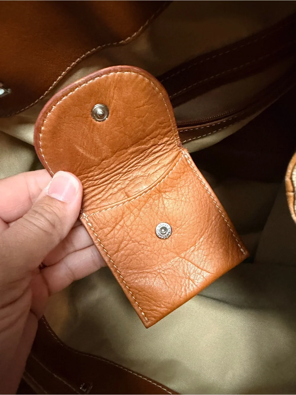 Vintage 08 Collection Leather Canvas Drawstring Field Backpack Duffel Bag